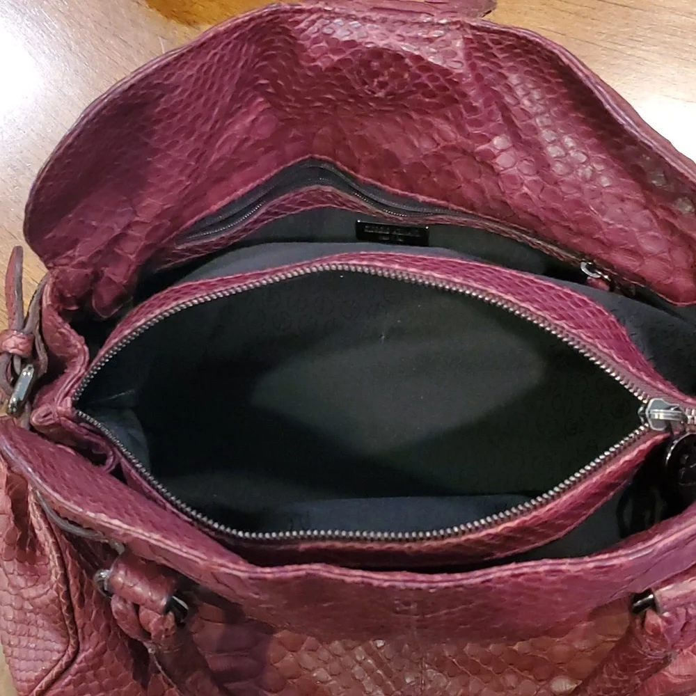 Giorgio Armani python skin bag